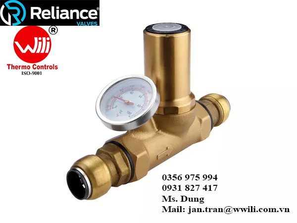 Cân bằng một cách an toàn và đáng tin cậy nguồn cung cấp nước nóng thứ cấp trong các ứng dụng thương mại Reliance Valves Van cân bằng nhiệt được thiết kế để sử dụng trong các hệ thống nước nóng tuần hoàn. Van điều chỉnh lưu lượng nước tùy thuộc vào nhiệt độ. Khi nhiệt độ nước tăng đến điểm đặt ở 70°C, van cân bằng nhiệt sẽ hạn chế dòng chảy. Một đường vòng mở ra sau tốc độ dòng chảy cao hơn cho mục đích khử trùng để bảo vệ chống lại Legionella. Van cung cấp sự cân bằng nhiệt trong hệ thống nước nóng để đảm bảo nhiệt độ luôn ổn định và hạn chế dòng chảy trong đường ống tuần hoàn ở mức tối thiểu cần thiết. Các van cân bằng nhiệt được lắp đặt tại điểm hồi nước nóng trong nhà vệ sinh hoặc phòng vệ sinh. Đó là nhiệt kế khô phù hợp có nghĩa là hệ thống không cần phải xả hết nước và nắp chống trộm giữ chặt các thiết lập tại chỗ.